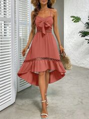 Акція на Сукня жіноча SHEIN GD-00133577 S Рожево-коричнева від Rozetka