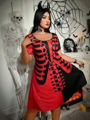 Акція на Сукня жіноча SHEIN GD-00131753 2XL Червона від Rozetka