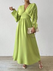 Акція на Плаття вечірнє довге літнє жіноче SHEIN GD-00131871 XL Зелене від Rozetka