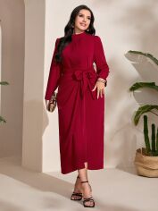 Акція на Плаття вечірнє міді осіннє жіноче SHEIN GD-00138910 3XL Червоне від Rozetka
