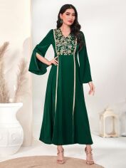 Акція на Сукня жіноча SHEIN GD-00142426 L Темно-зелена від Rozetka