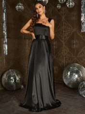 Акція на Плаття вечірнє довге літнє жіноче SHEIN GD-00142642 L Чорне від Rozetka