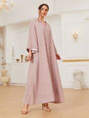 Акція на Плаття вечірнє довге осіннє жіноче SHEIN GD-00142715 L Світло-рожеве від Rozetka