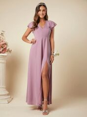 Акція на Плаття вечірнє довге літнє жіноче SHEIN GD-00142844 L Світло-рожеве від Rozetka