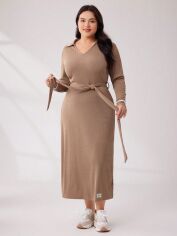 Акція на Сукня жіноча SHEIN GD-00139090 3XL Бежева від Rozetka