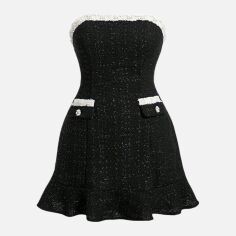 Акція на Плаття вечірнє коротке літнє жіноче SHEIN GD-00138162 2XL Чорне від Rozetka