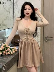 Акція на Сукня жіноча SHEIN GD-00143304 L Бежева від Rozetka