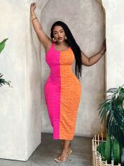 Акція на Сукня жіноча SHEIN GD-00138347 2XL Комбінована від Rozetka