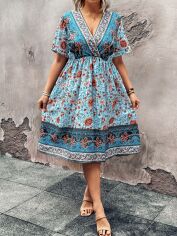 Акція на Плаття міді літнє жіноче SHEIN GD-00137786 XL Комбіноване від Rozetka