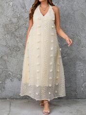 Акція на Сарафан жіночий літній SHEIN GD-00138770 2XL Молочний від Rozetka