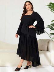 Акція на Плаття вечірнє довге осіннє жіноче SHEIN GD-00138779 2XL Чорне від Rozetka