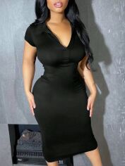 Акція на Плаття-футболка міді літнє жіноче SHEIN GD-00140423 5XL Чорне від Rozetka
