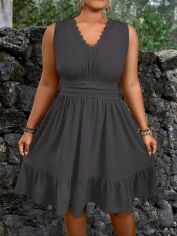 Акція на Сукня жіноча SHEIN GD-00137838 XL Темно-сіра від Rozetka