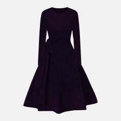 Акція на Плаття в'язане міді осіннє тепле жіноче SHEIN GD-00140397 5XL Чорне від Rozetka