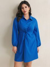 Акція на Плаття коротке літнє жіноче SHEIN GD-00138701 2XL Синє від Rozetka