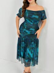 Акція на Плаття вечірнє довге літнє жіноче SHEIN GD-00138703 2XL Комбіноване від Rozetka