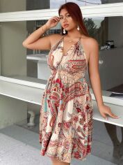 Акція на Сарафан жіночий літній SHEIN GD-00140176 4XL Комбінований від Rozetka