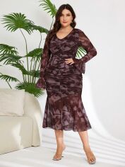 Акція на Плаття міді літнє жіноче SHEIN GD-00137766 XL Комбіноване від Rozetka