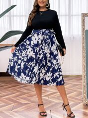 Акція на Плаття міді літнє жіноче SHEIN GD-00138252 2XL Комбіноване від Rozetka