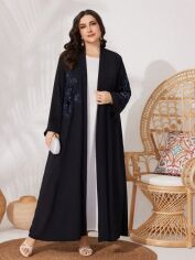 Акція на Плаття вечірнє довге літнє жіноче SHEIN GD-00139176 3XL Чорне від Rozetka