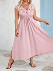 Акція на Сарафан жіночий літній SHEIN GD-00139357 3XL Світло-рожевий від Rozetka