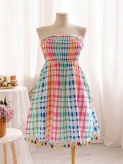 Акція на Сарафан жіночий літній SHEIN GD-00140064 4XL Комбінований від Rozetka