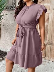 Акція на Плаття міді літнє жіноче SHEIN GD-00139399 3XL Рожево-лілове від Rozetka