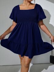 Акція на Плаття міді літнє жіноче SHEIN GD-00138538 2XL Темно-синє від Rozetka
