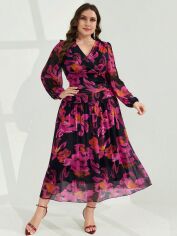 Акція на Плаття довге літнє жіноче SHEIN GD-00139403 3XL Комбіноване від Rozetka