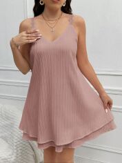 Акція на Сарафан жіночий літній SHEIN GD-00138556 2XL Світло-рожевий від Rozetka