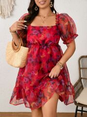 Акція на Плаття коротке літнє жіноче SHEIN GD-00139427 3XL Комбіноване від Rozetka