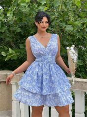 Акція на Сарафан жіночий літній SHEIN GD-00139474 3XL Блакитний від Rozetka