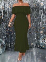 Акція на Сукня жіноча SHEIN GD-00137843 XL Хакі від Rozetka