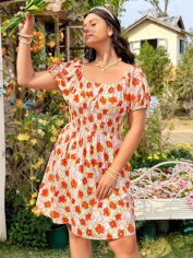 Акція на Плаття міді літнє жіноче SHEIN GD-00139179 3XL Комбіноване від Rozetka