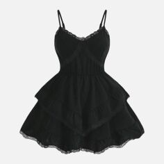 Акція на Сукня жіноча SHEIN GD-00139224 3XL Чорна від Rozetka