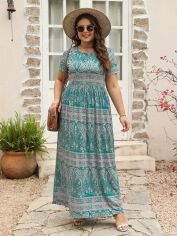 Акція на Сукня жіноча SHEIN GD-00140399 5XL Комбінована від Rozetka