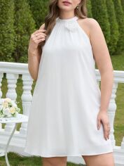 Акція на Плаття вечірнє коротке літнє жіноче SHEIN GD-00139977 4XL Біле від Rozetka