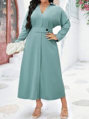 Акція на Плаття вечірнє довге літнє жіноче SHEIN GD-00138392 2XL Сіро-блакитне від Rozetka
