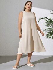 Акція на Сукня жіноча SHEIN GD-00139997 4XL Кремова від Rozetka