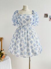 Акція на Плаття коротке літнє жіноче SHEIN GD-00138444 2XL Біле від Rozetka