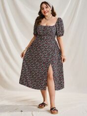 Акція на Плаття міді літнє жіноче SHEIN GD-00138461 2XL Комбіноване від Rozetka