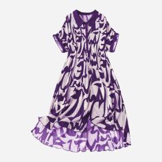 Акція на Плаття-сорочка міді літнє жіноче SHEIN GD-00138467 2XL Комбіноване від Rozetka