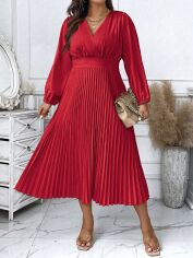 Акція на Сукня жіноча SHEIN GD-00138177 2XL Червона від Rozetka
