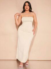 Акція на Сукня жіноча SHEIN GD-00138393 2XL Айворі від Rozetka