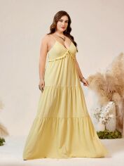 Акція на Сарафан жіночий літній SHEIN GD-00139195 3XL Жовтий від Rozetka