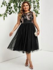 Акція на Сукня жіноча SHEIN GD-00139926 4XL Чорна від Rozetka