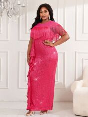 Акція на Сукня жіноча SHEIN GD-00139201 3XL Рожева від Rozetka