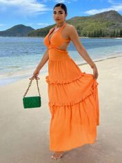 Акція на Сукня жіноча SHEIN GD-00138475 2XL Помаранчева від Rozetka