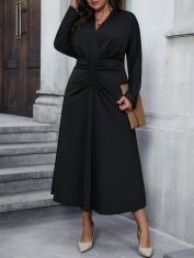 Акція на Плаття вечірнє міді осіннє жіноче SHEIN GD-00139070 3XL Чорне від Rozetka