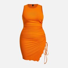 Акція на Плаття коротке літнє жіноче SHEIN GD-00138147 2XL Помаранчеве від Rozetka